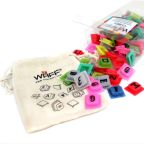100 Extra Glitter Alphabet Cubes